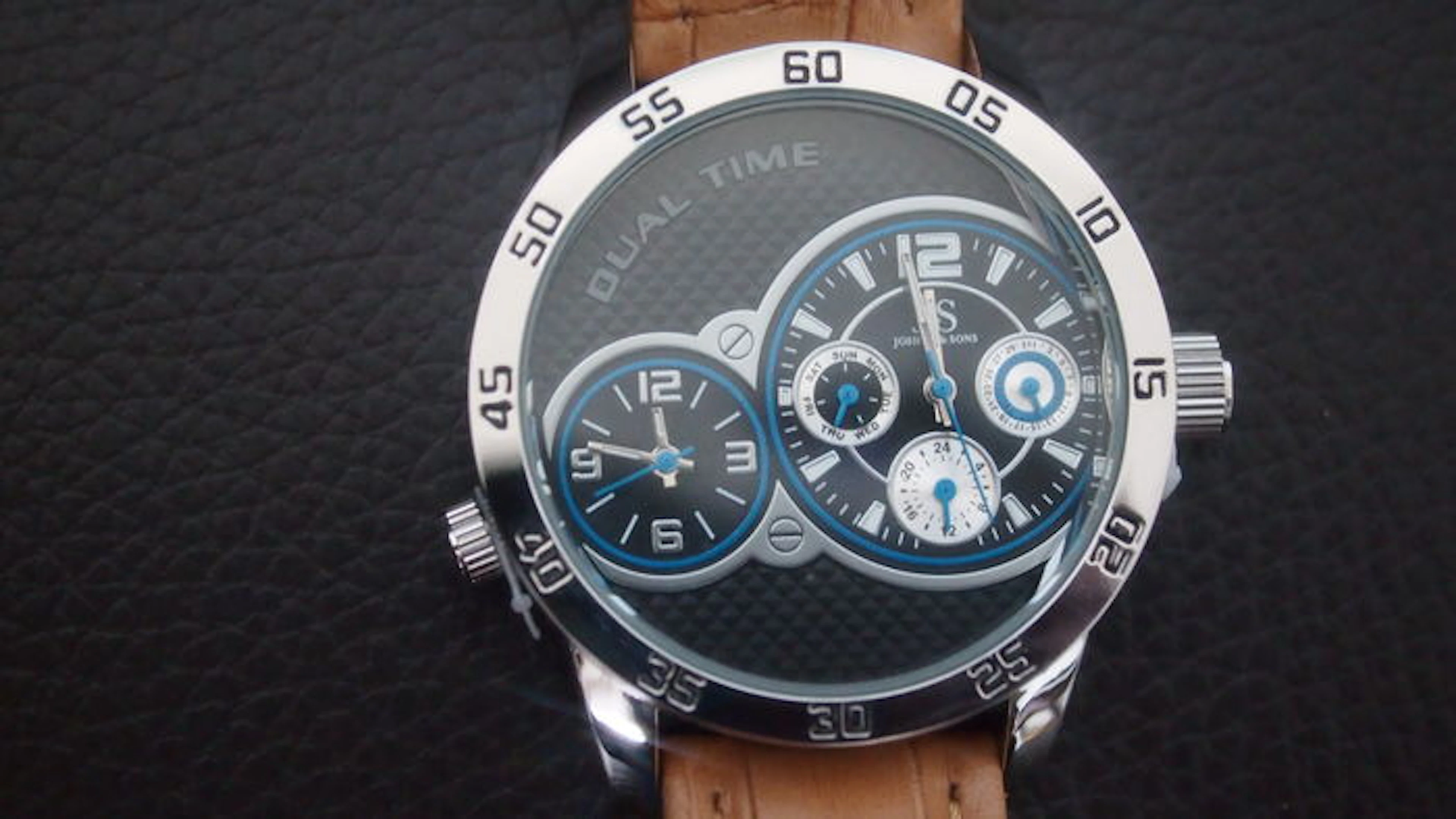 Joshua & Sons Dualtime Men's Wristwatch - Never worn - In original box 2016