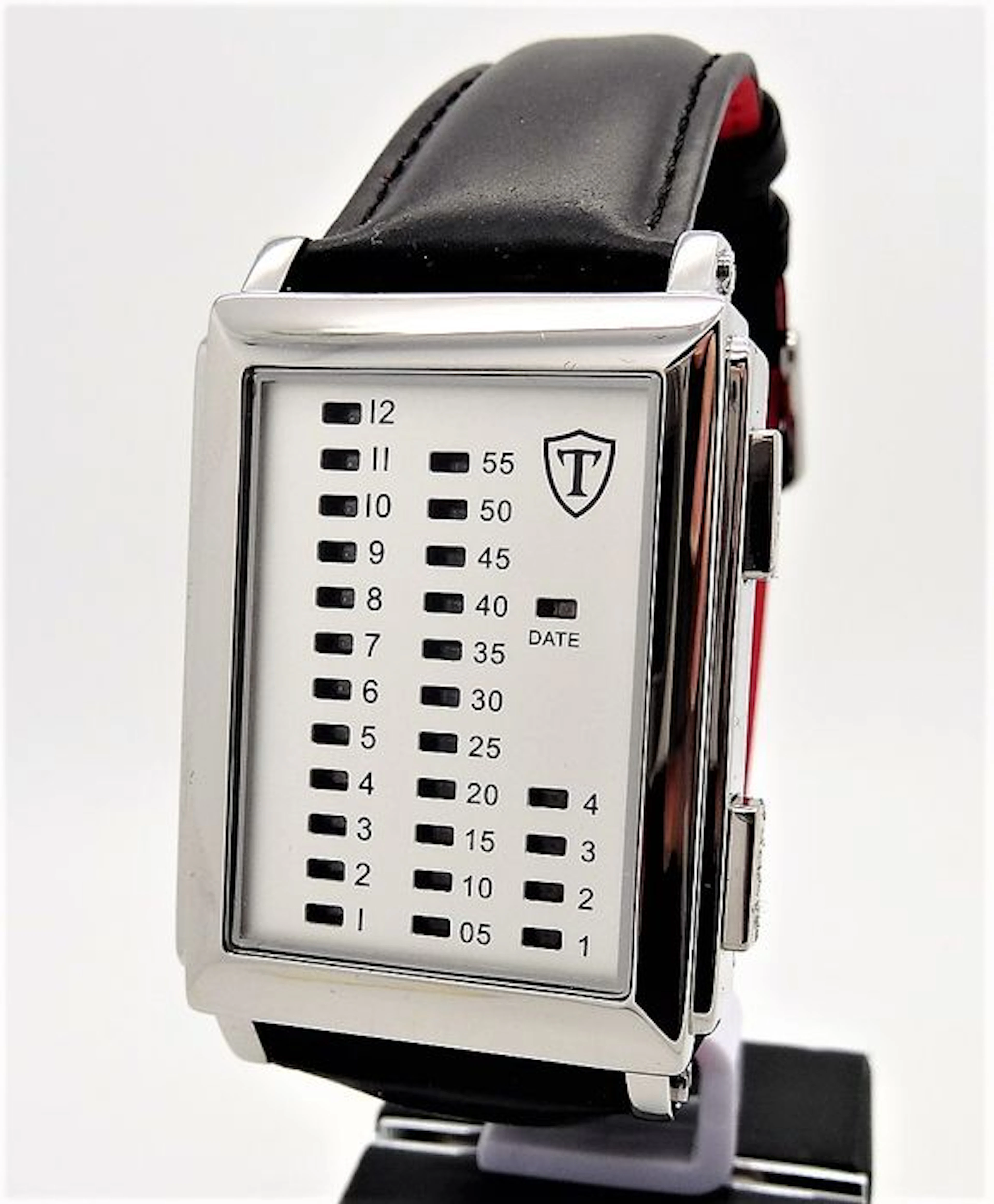 DETOMASO Spacy Timeline – men's watch – stainless steel – Binary – LED – 2016