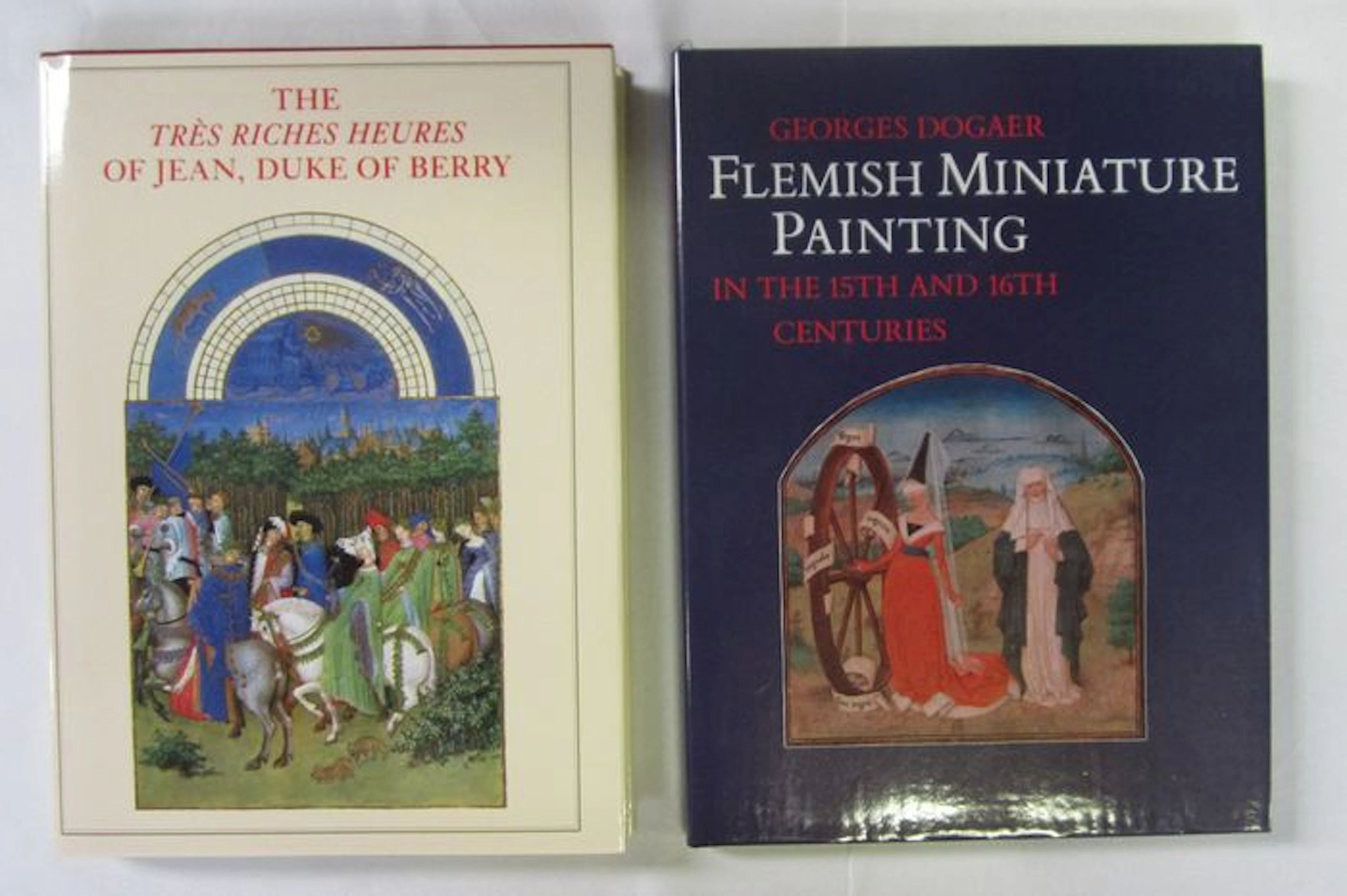 Lot with 2 volumes on Flemish Miniature Painting and The Très Riches