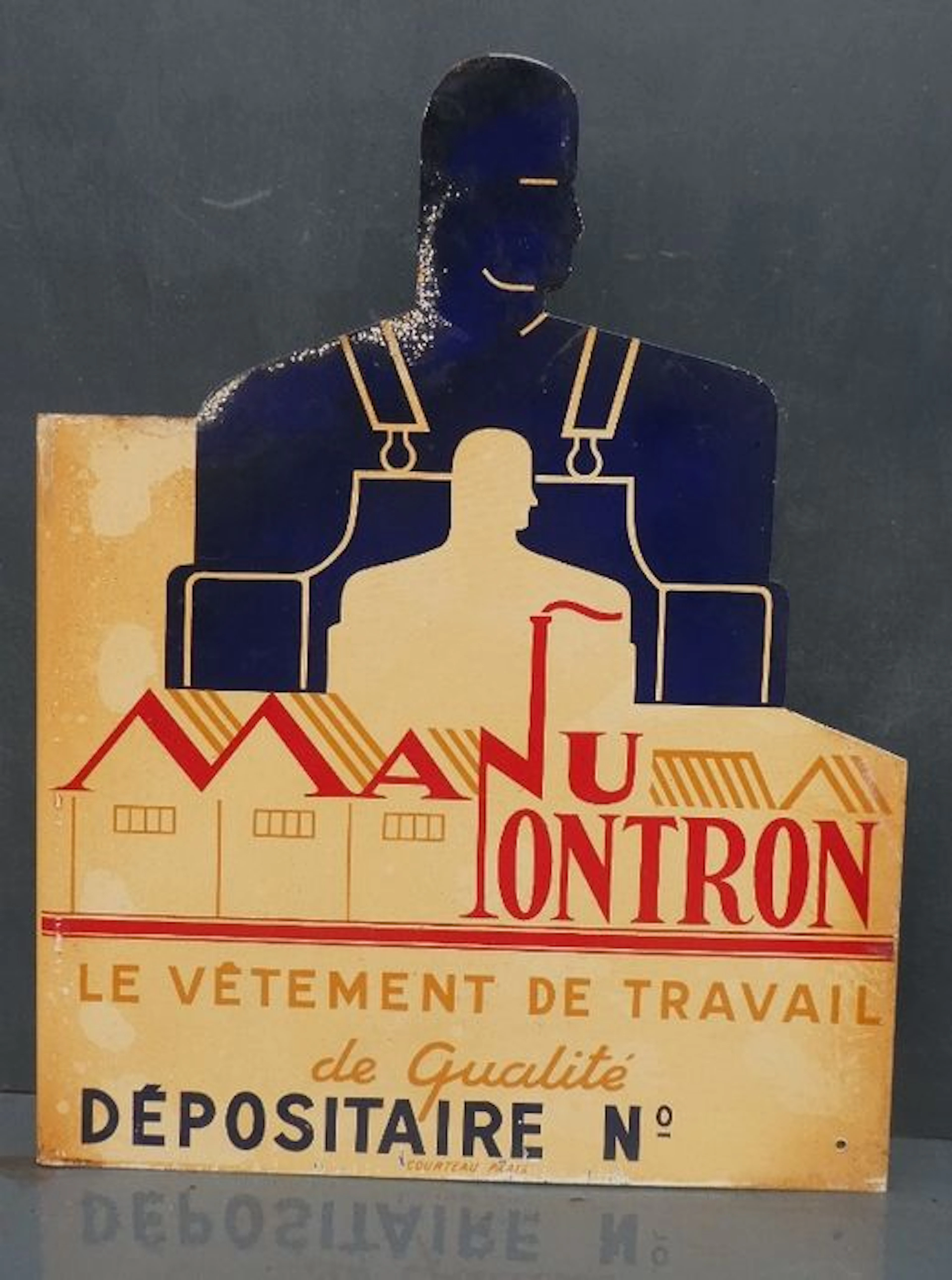 Advertising plate Manu Nontron
