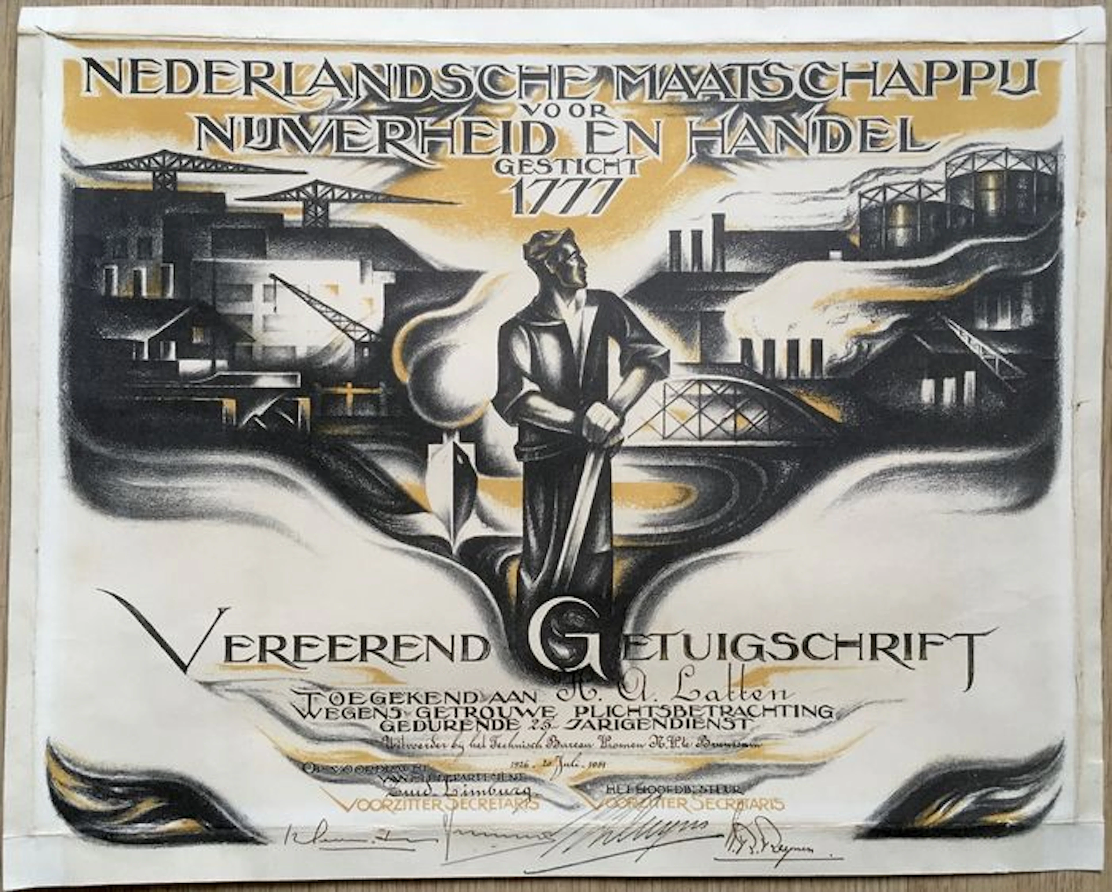 Designer unknown - Dutch Society for industry and trade - ca. 1930