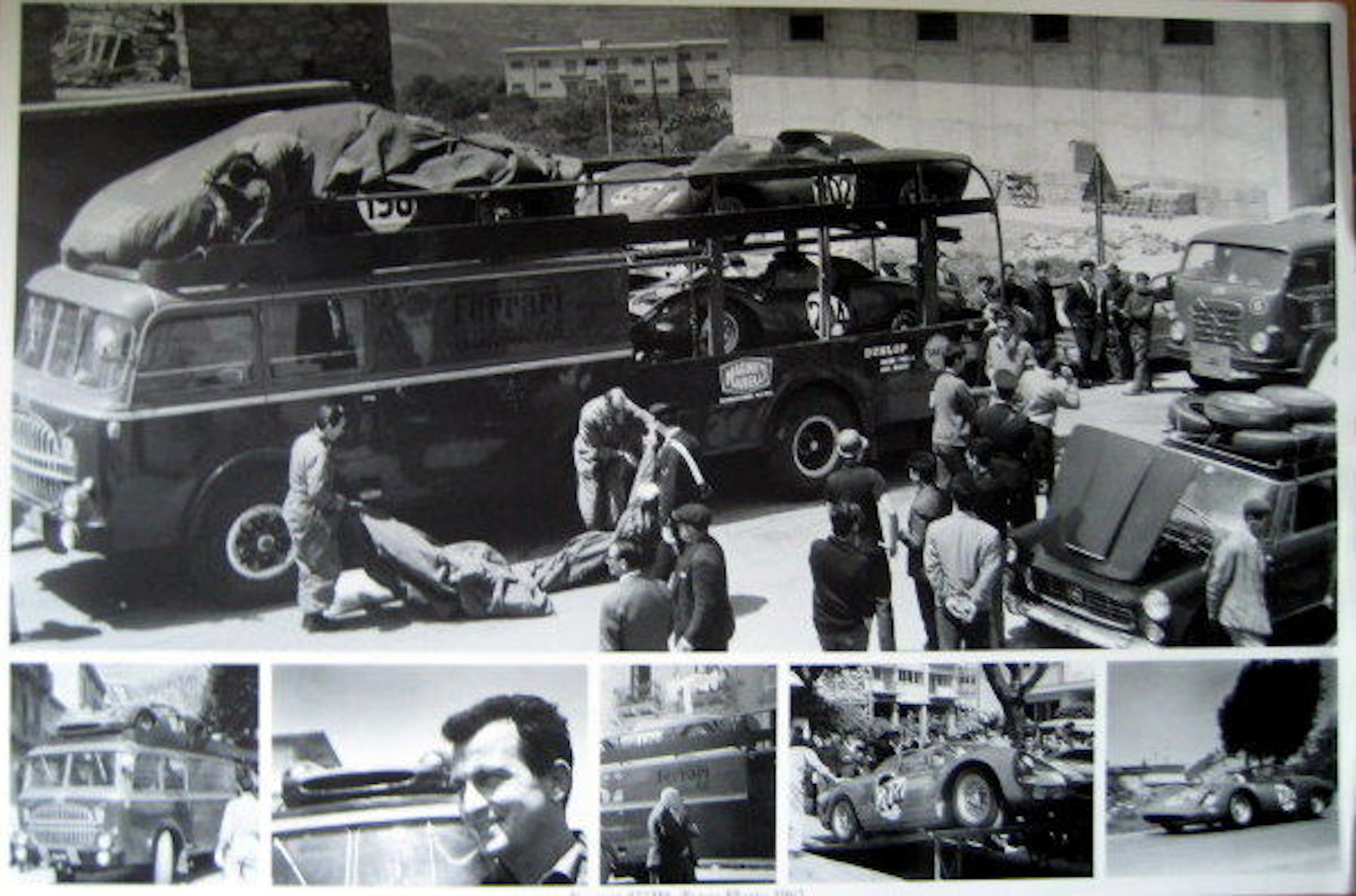 Nostalgic poster: Transporter Fiat Ferrari 275 P2 – Targa Florio 1965