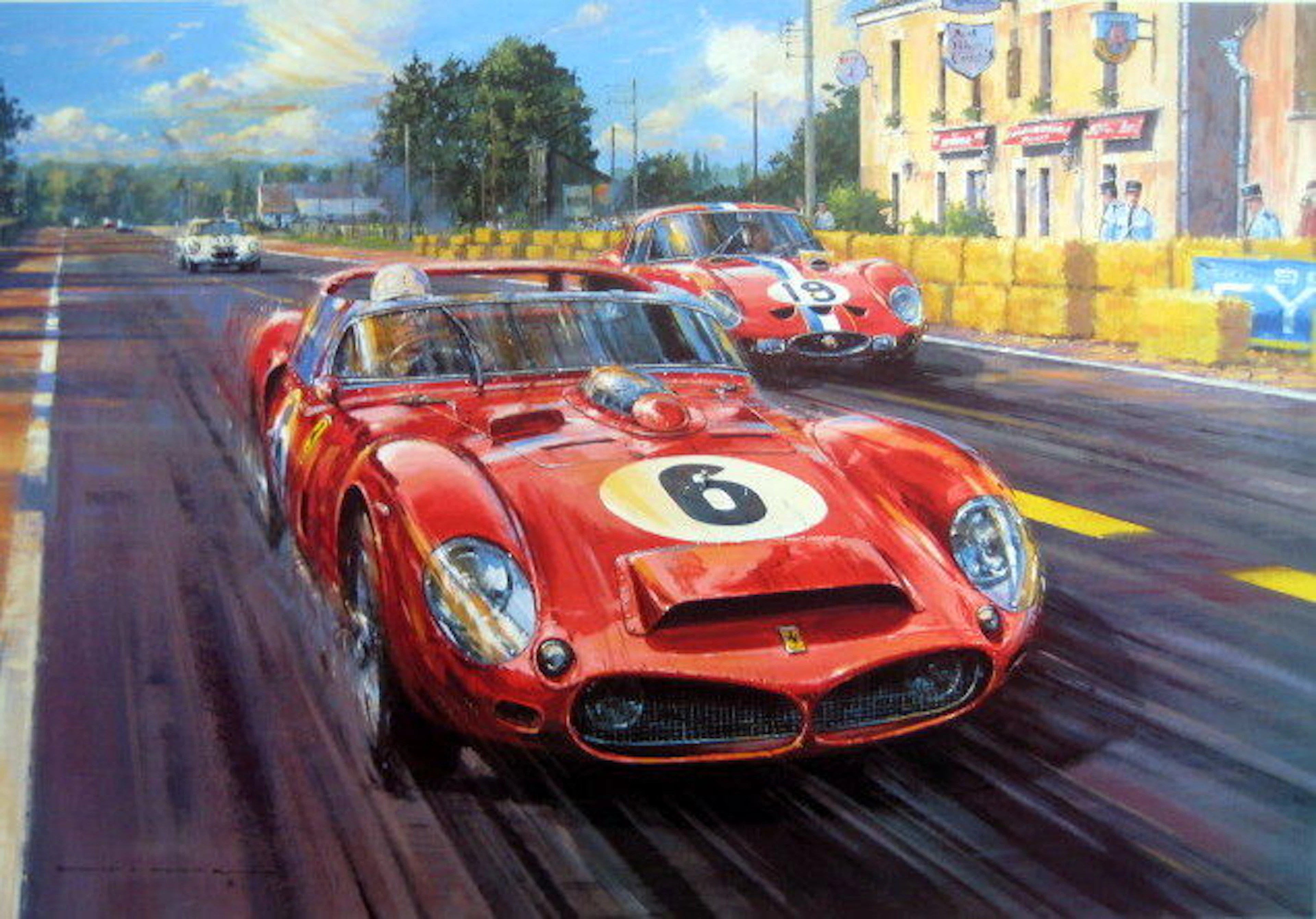"Mulsanne Shadows - Le Mans 1962" - Ferrari 330 LM Hill/Gendebien