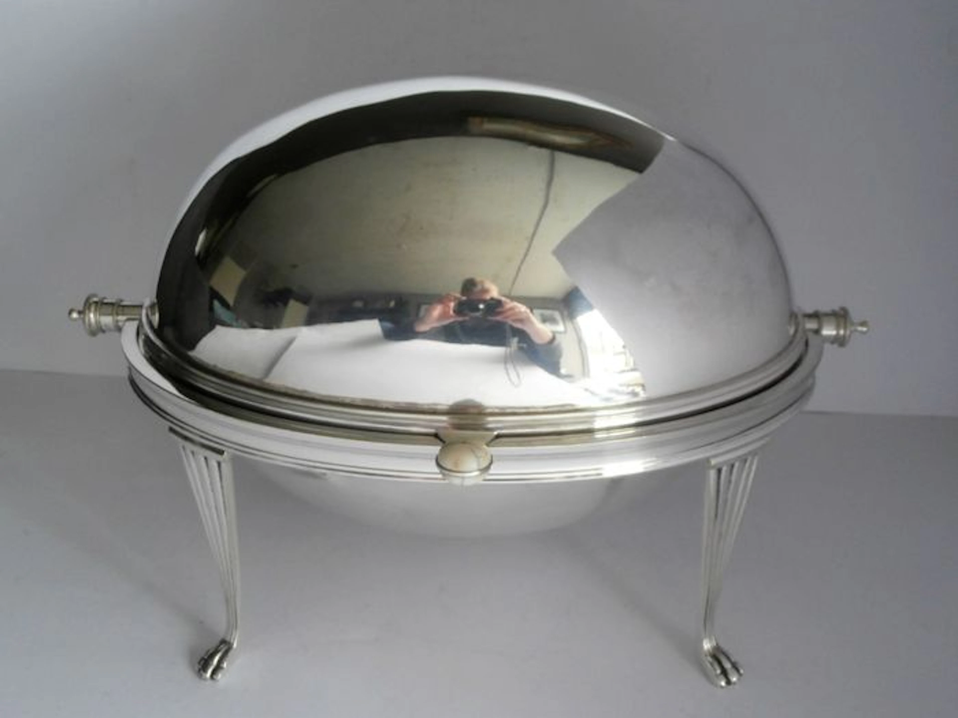 Edwardian oesterschaal en/of breakfast server, Cooper Bros of Sheffield
