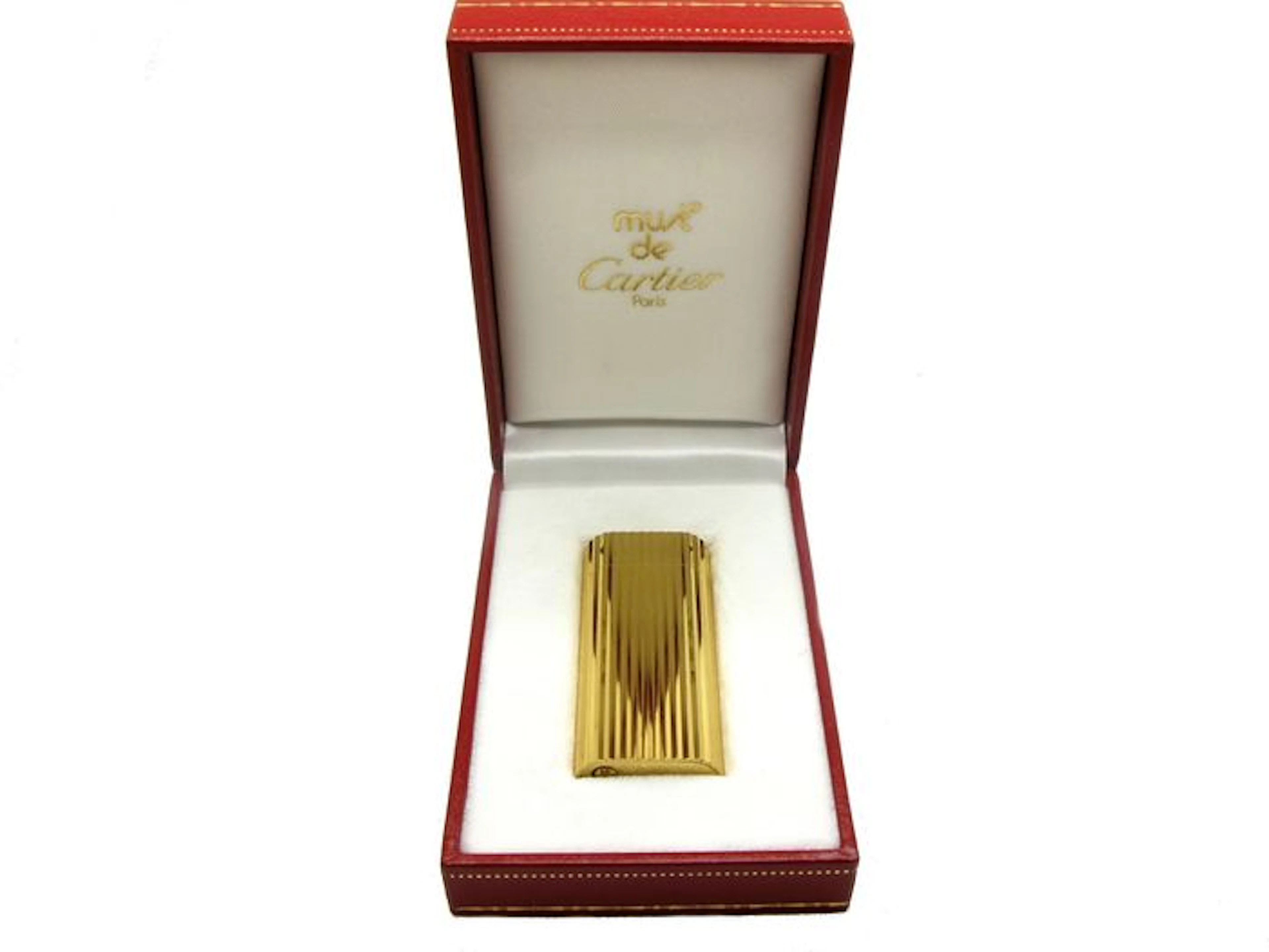 Vintage Cartier cigarette lighter from the 80s, 20 micron gold plated