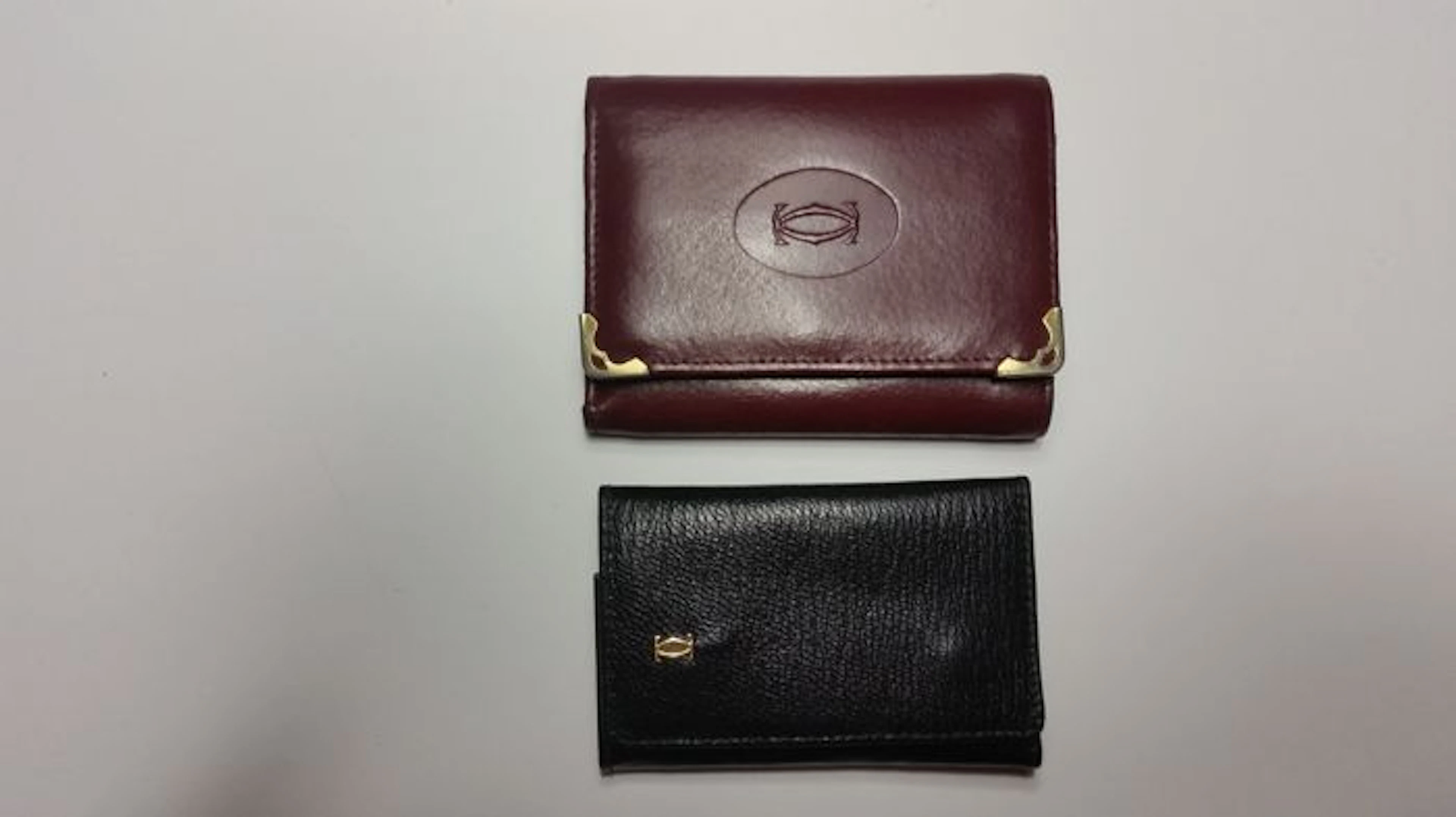Cartier wallet cardholder and key-holder, leather