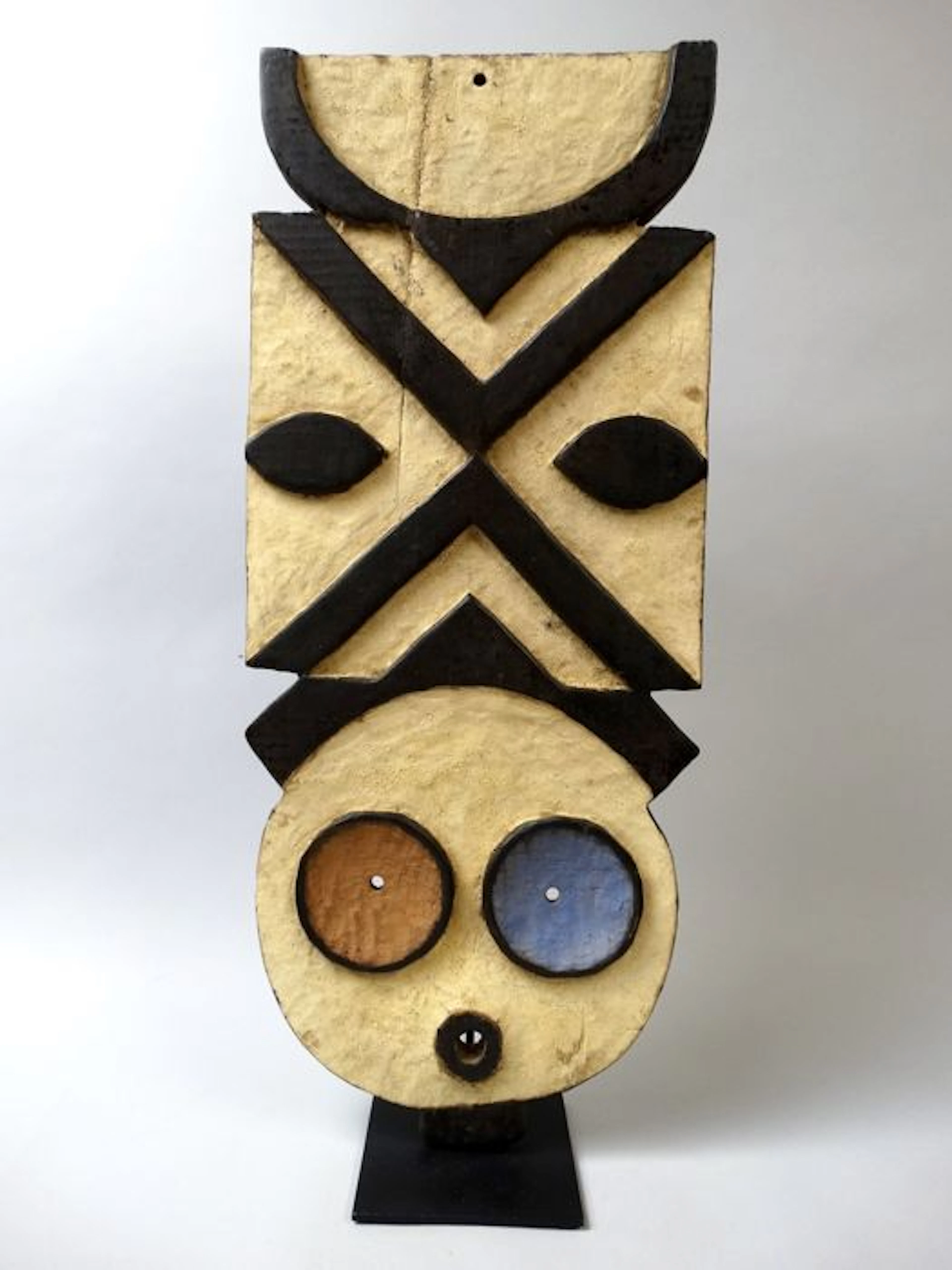 African polychrome Owl mask - BWA - Burkina Faso