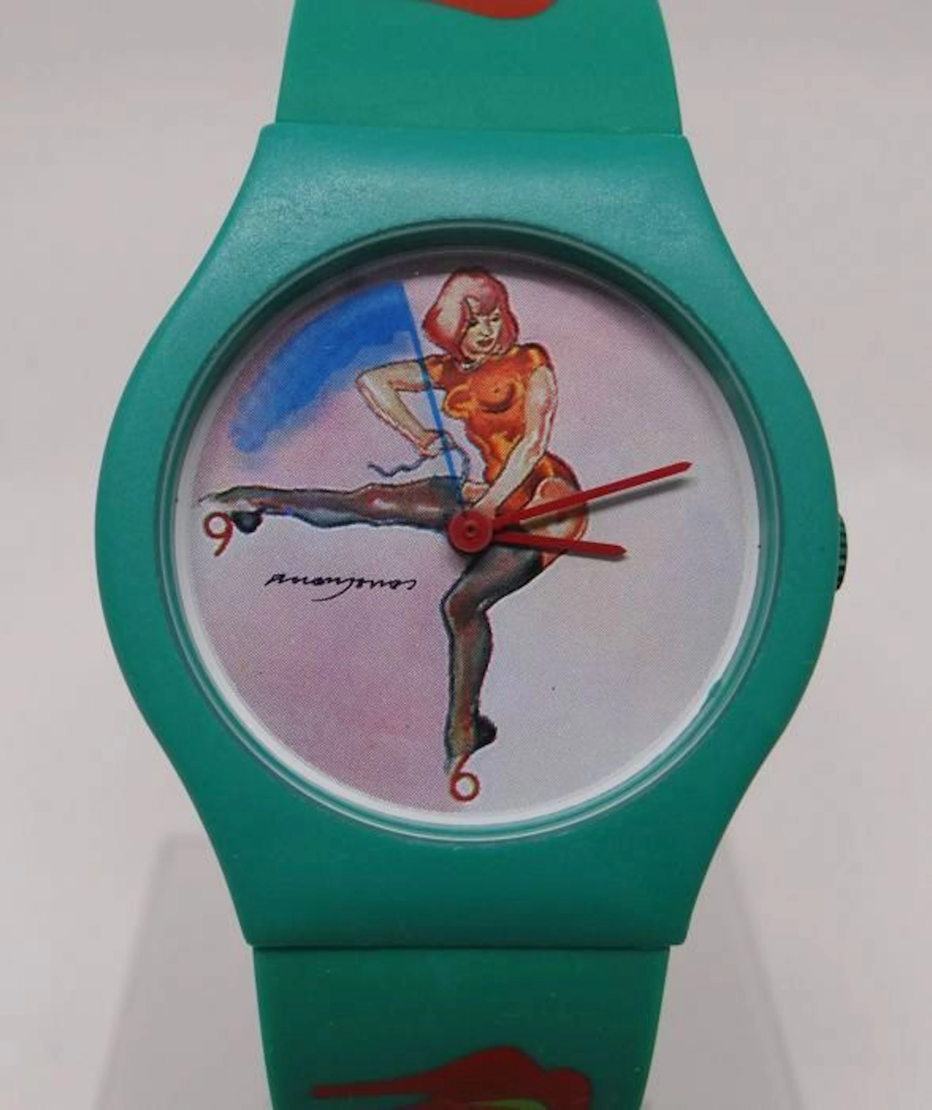 Collectors item; Allen Jones - Pin-Up girls Art Watch: "Time to Play"