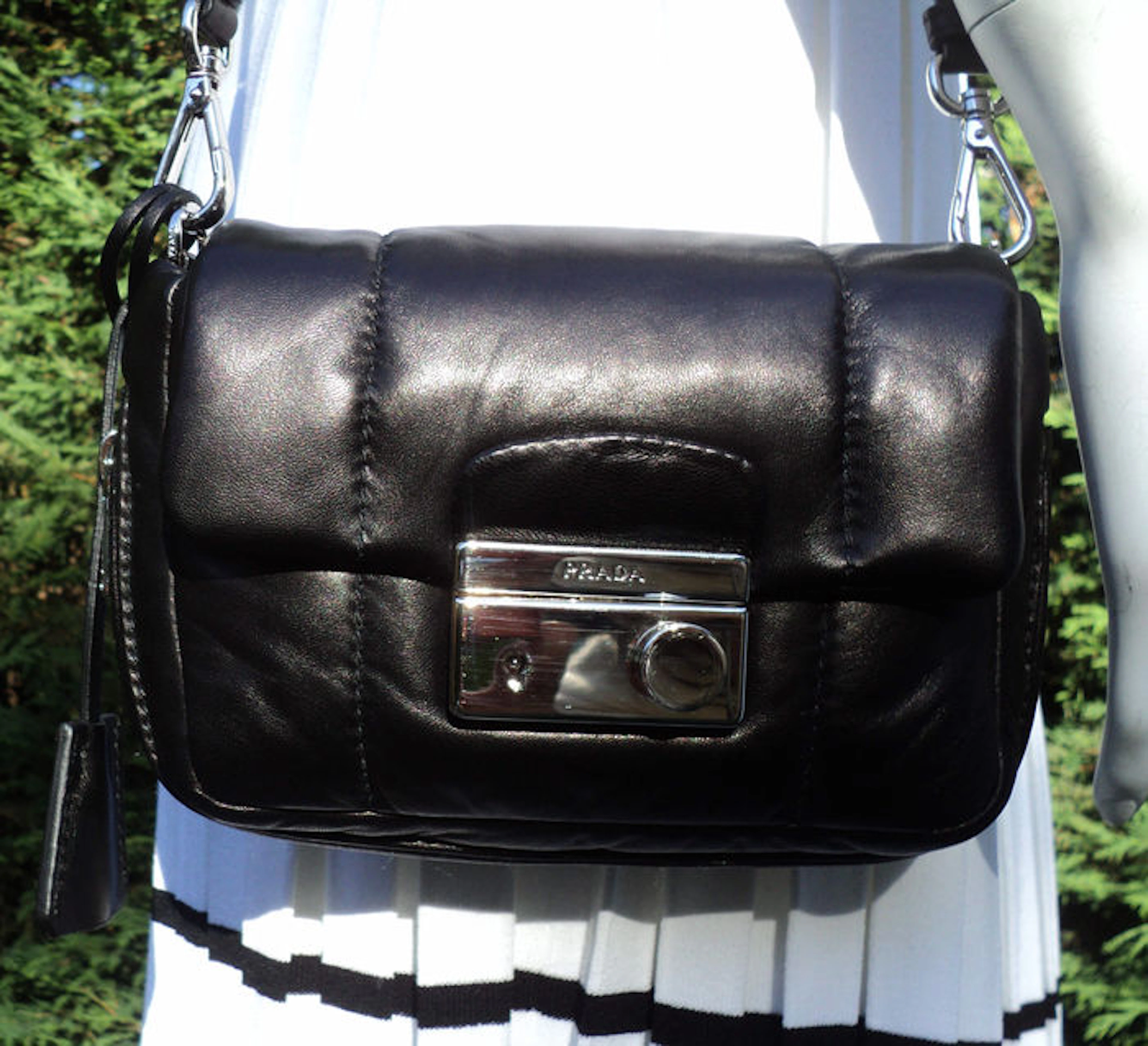 Prada - Nappa Bomber Shoulder Bag/Clutch