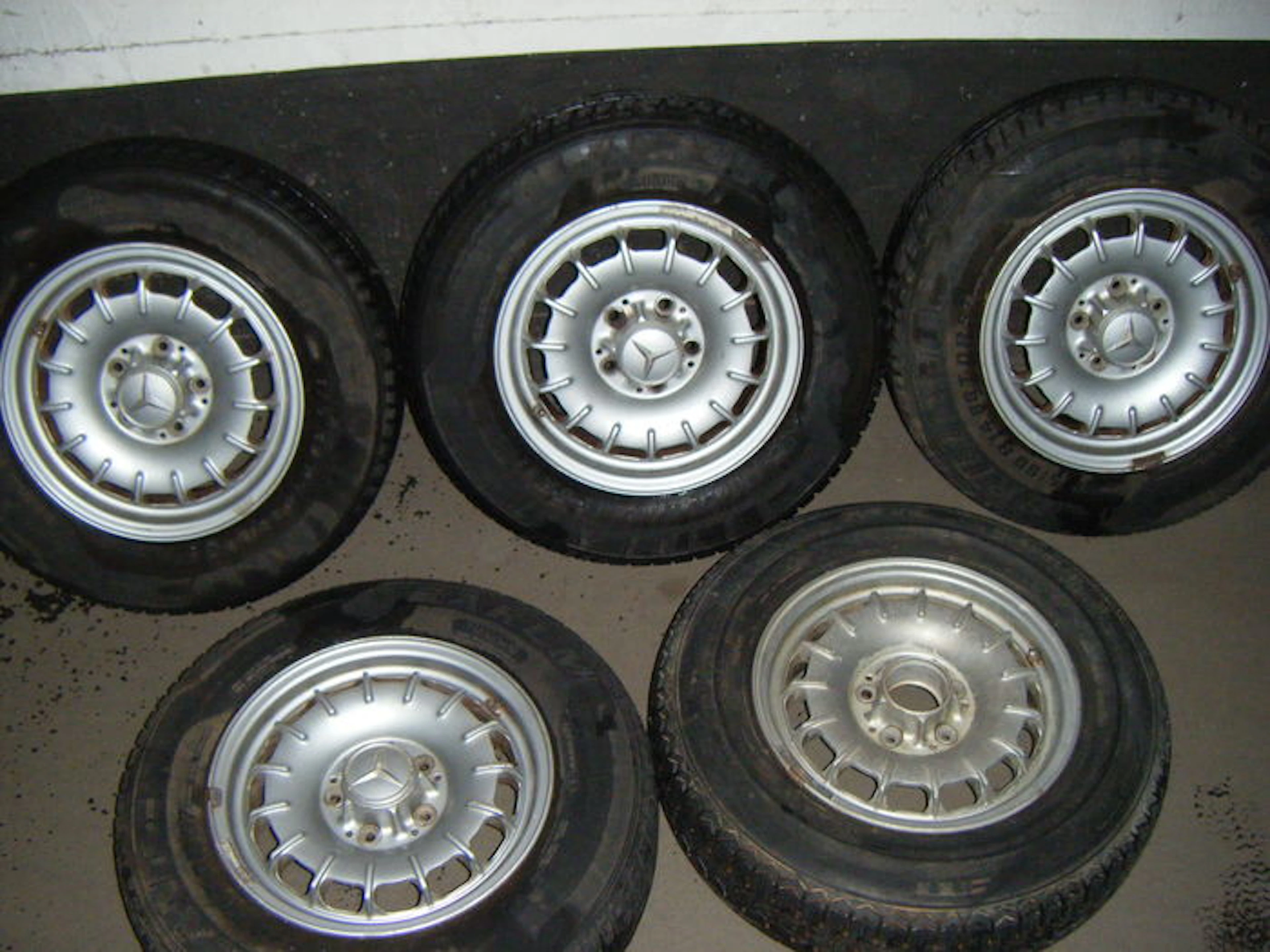 Mercedes-Benz - Set of 5 aluminium rims of 5 1/2X14 H2 Inch