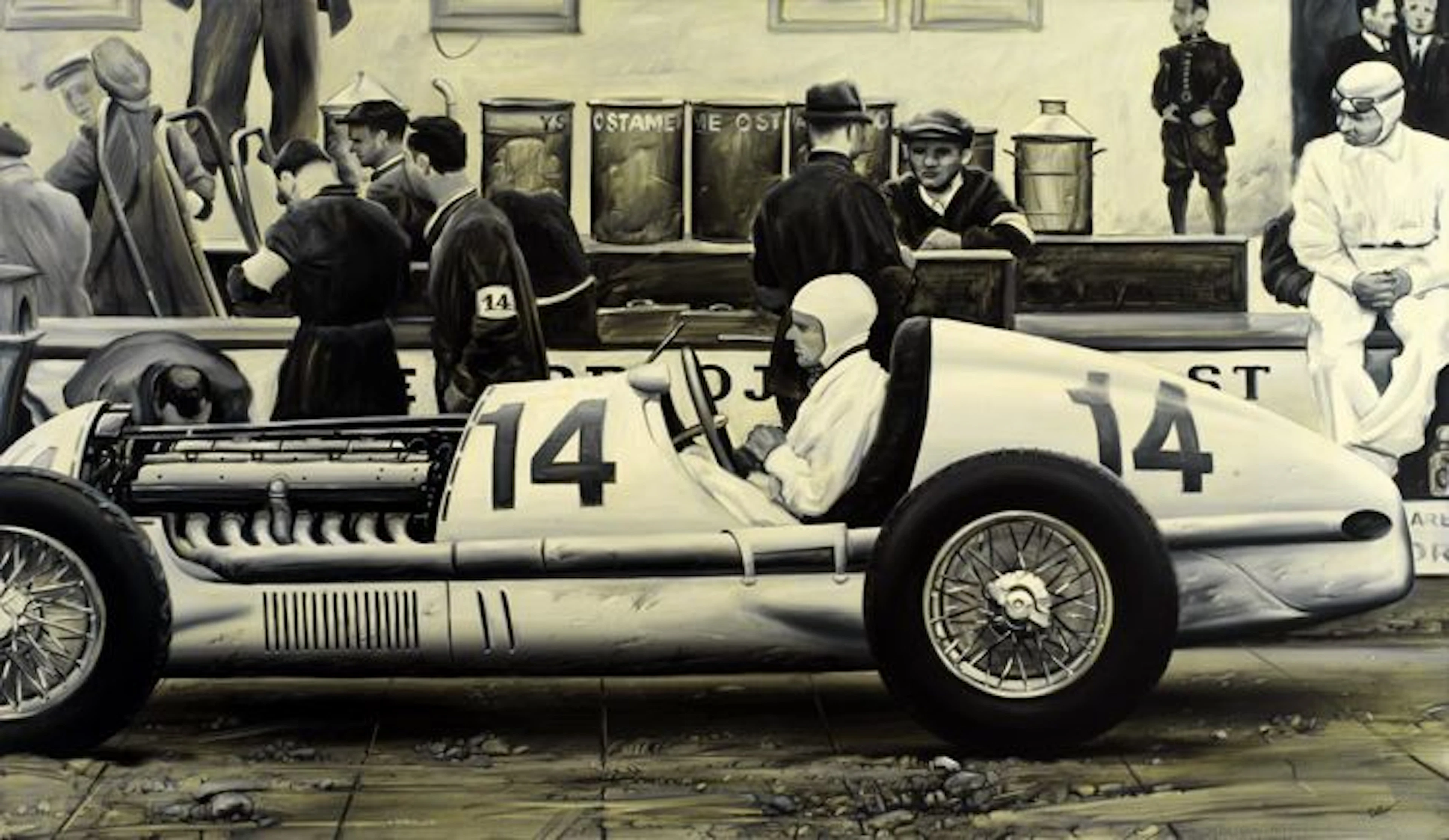 Mercedes-Benz W25E Old F1 Race Car 1936 Monaco Grand Prix Formula