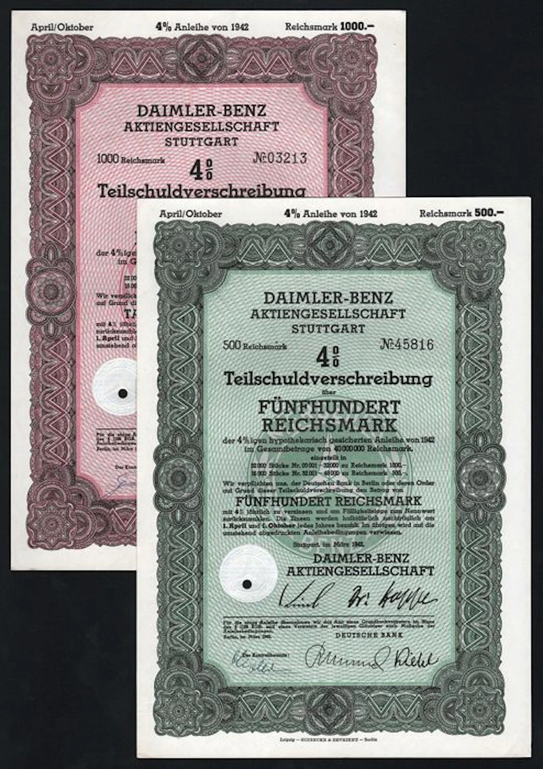 Germany (Stuttgart) - Daimler-Benz Aktiengesellschaft, Teilschuldverschreibung