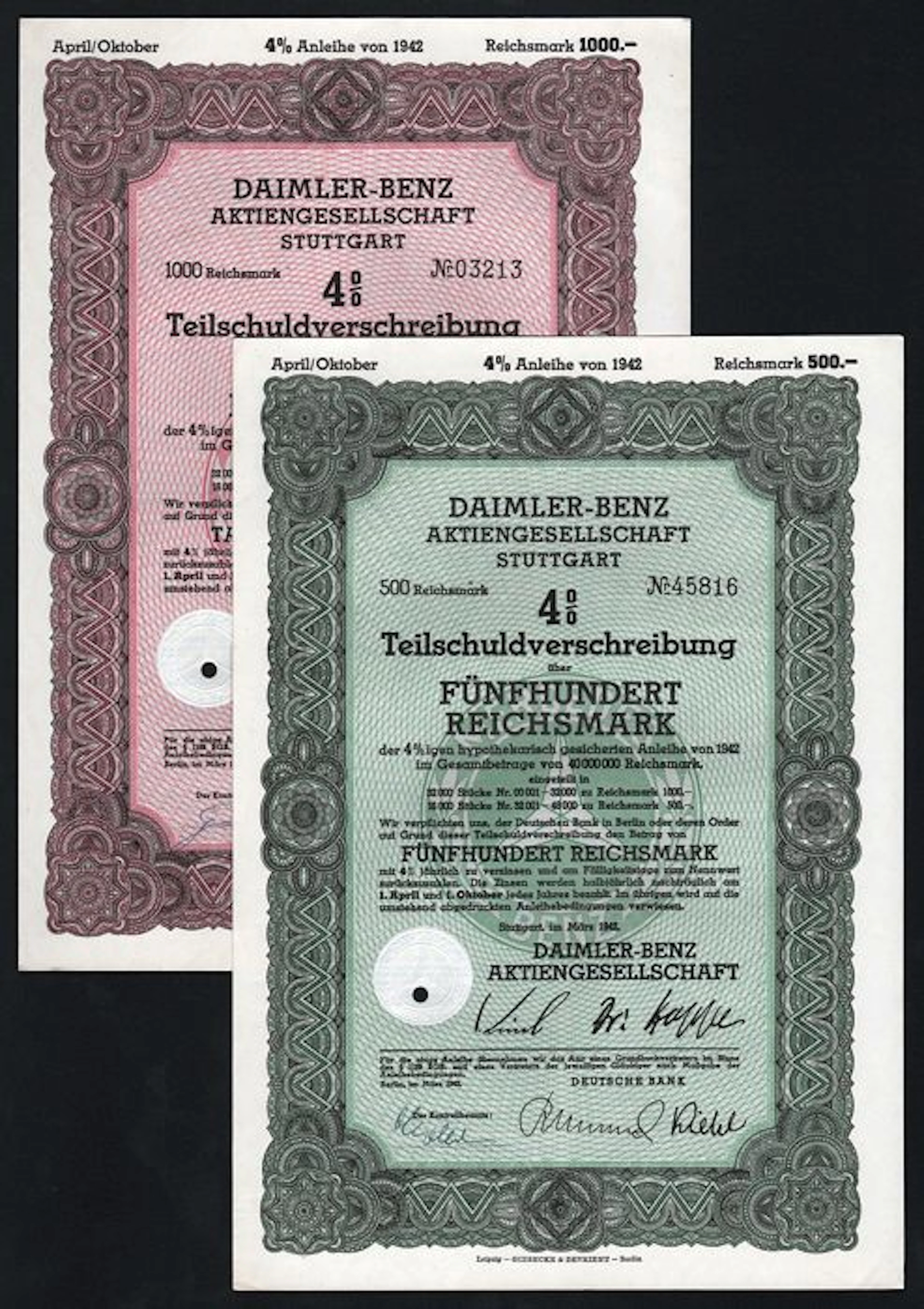 Germany (Stuttgart) - Daimler-Benz Aktiengesellschaft, Teilschuldverschreibung