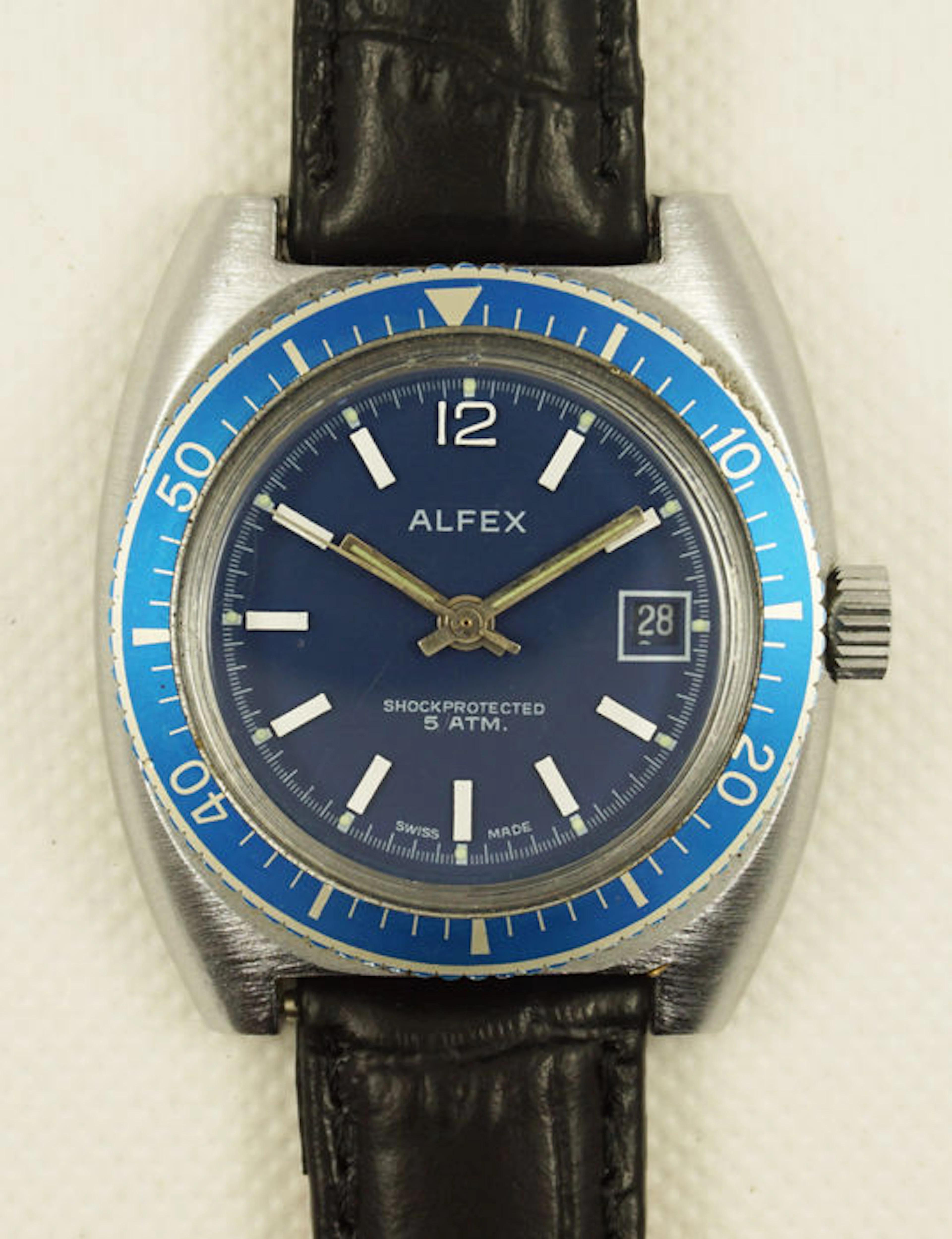Alfex Diver men's watch - 1970s.