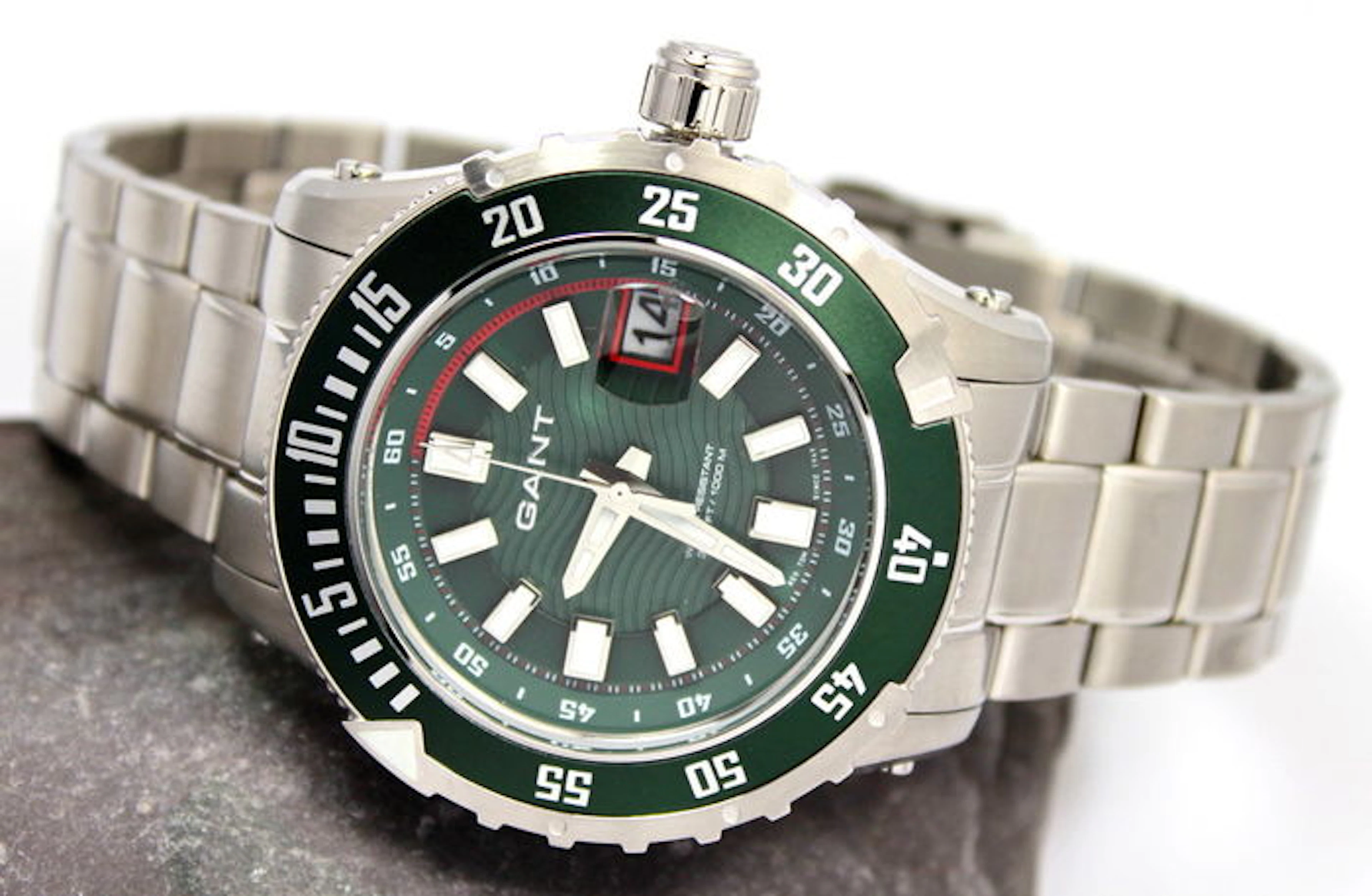Gant - Mens Divers - Stainless Steel Watch – 1000m Water Resistant
