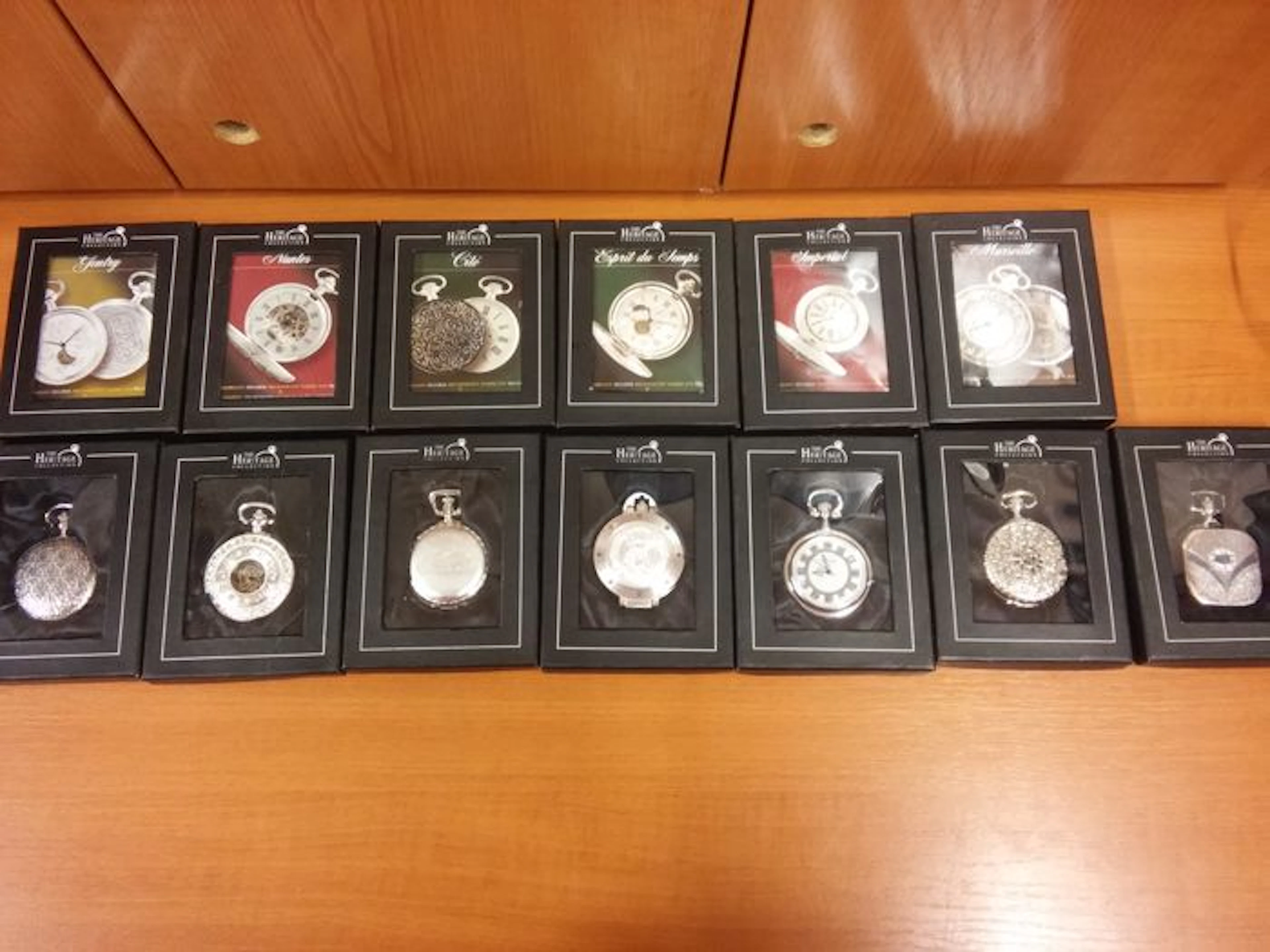 Lot of 13 Atlas Editions Heritage Collection - Pocket watches - Period