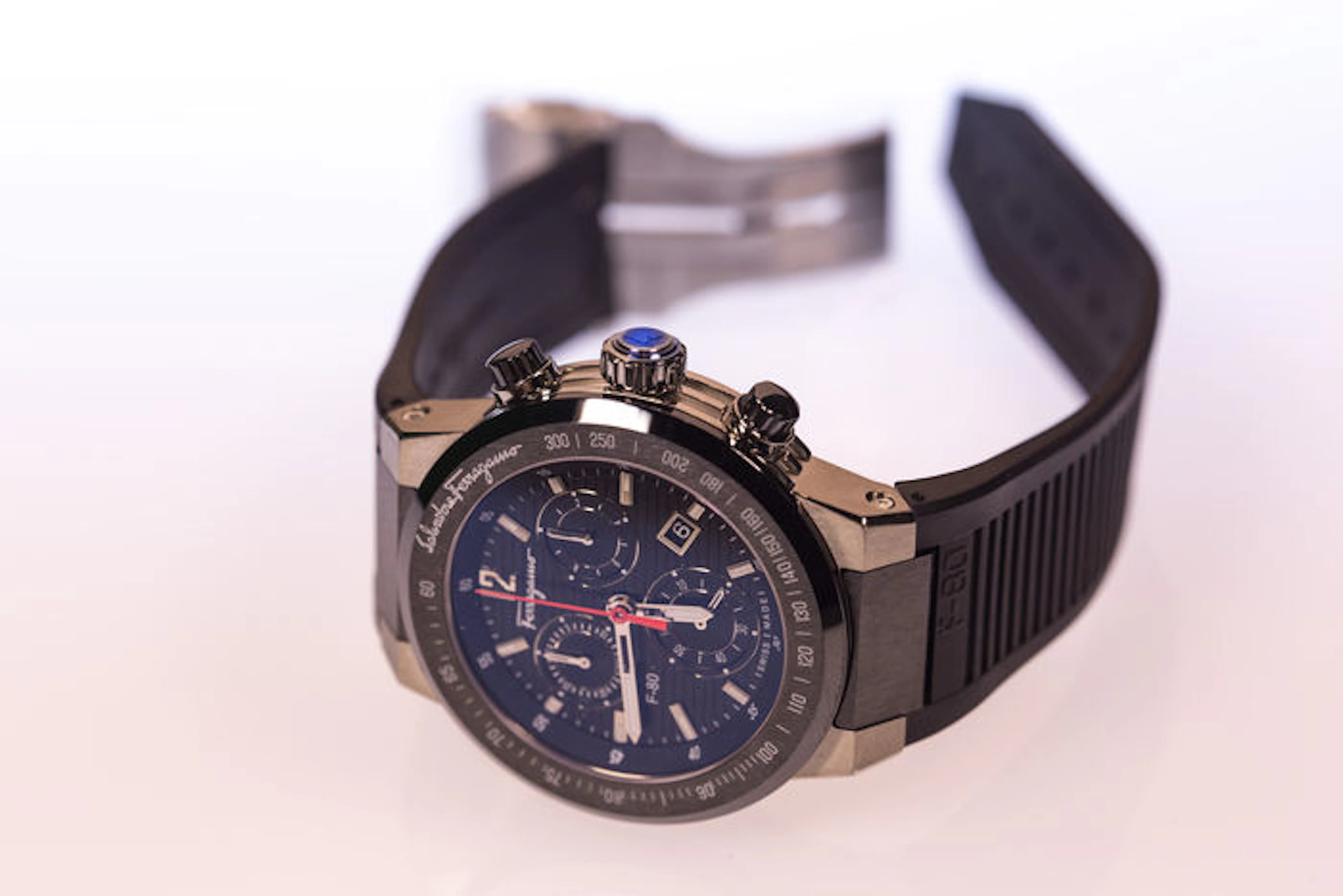 Exclusive Salvatore Ferragamo Titanium F-80 Chronograph