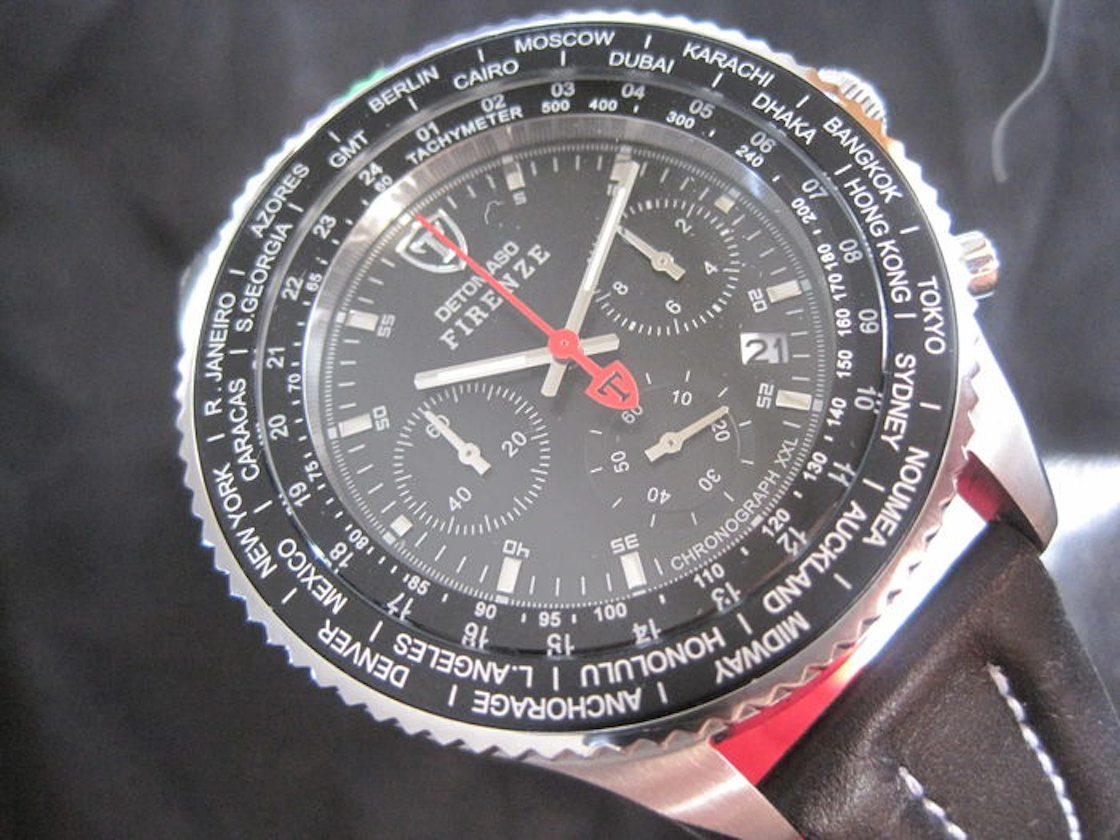 DETOMASO Firenze XXL - Mens Watch - Chronograph - Stainless Steel