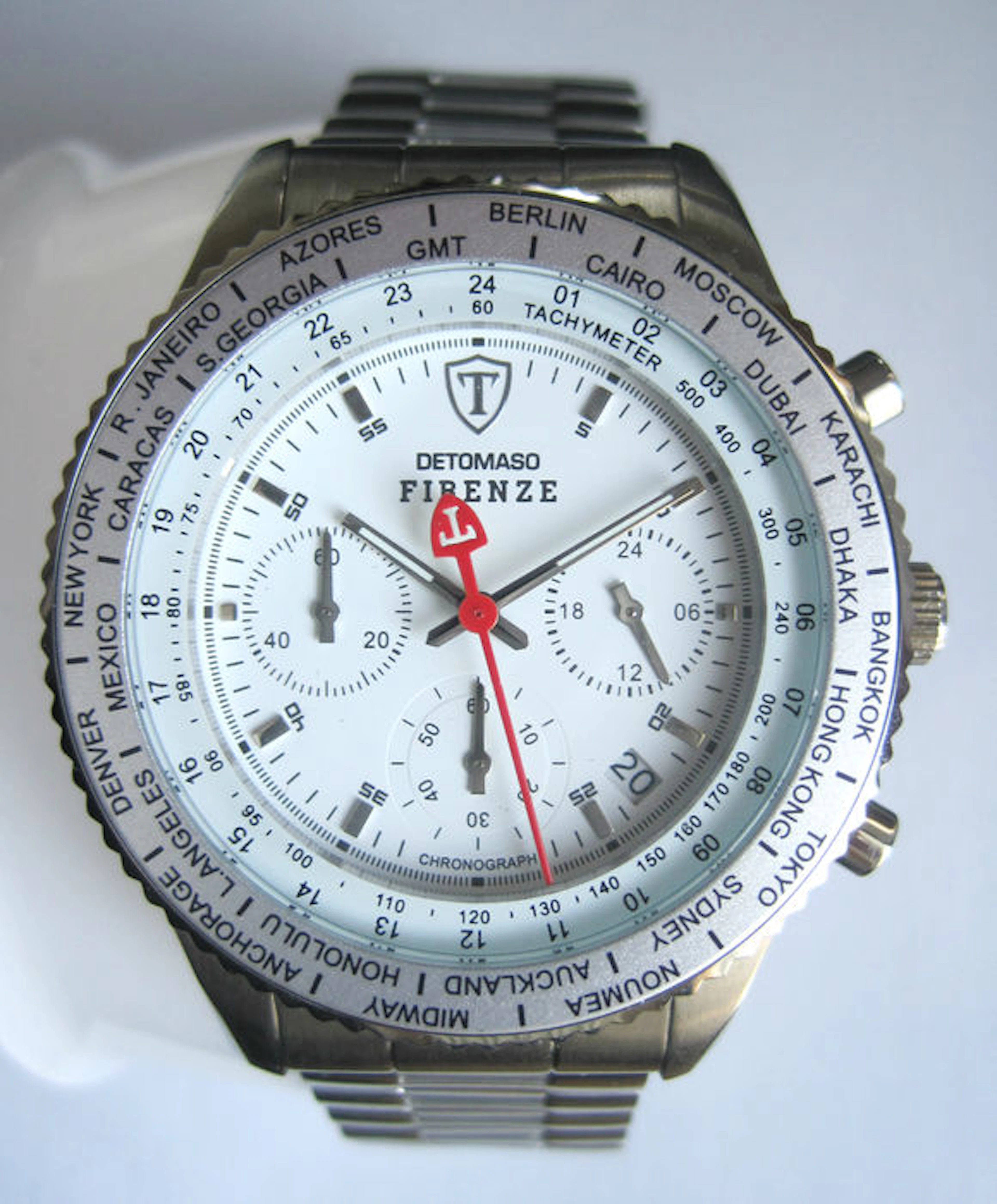 Detomaso - Firenze Men's Watch Chronograph Dial Silver 10 ATM