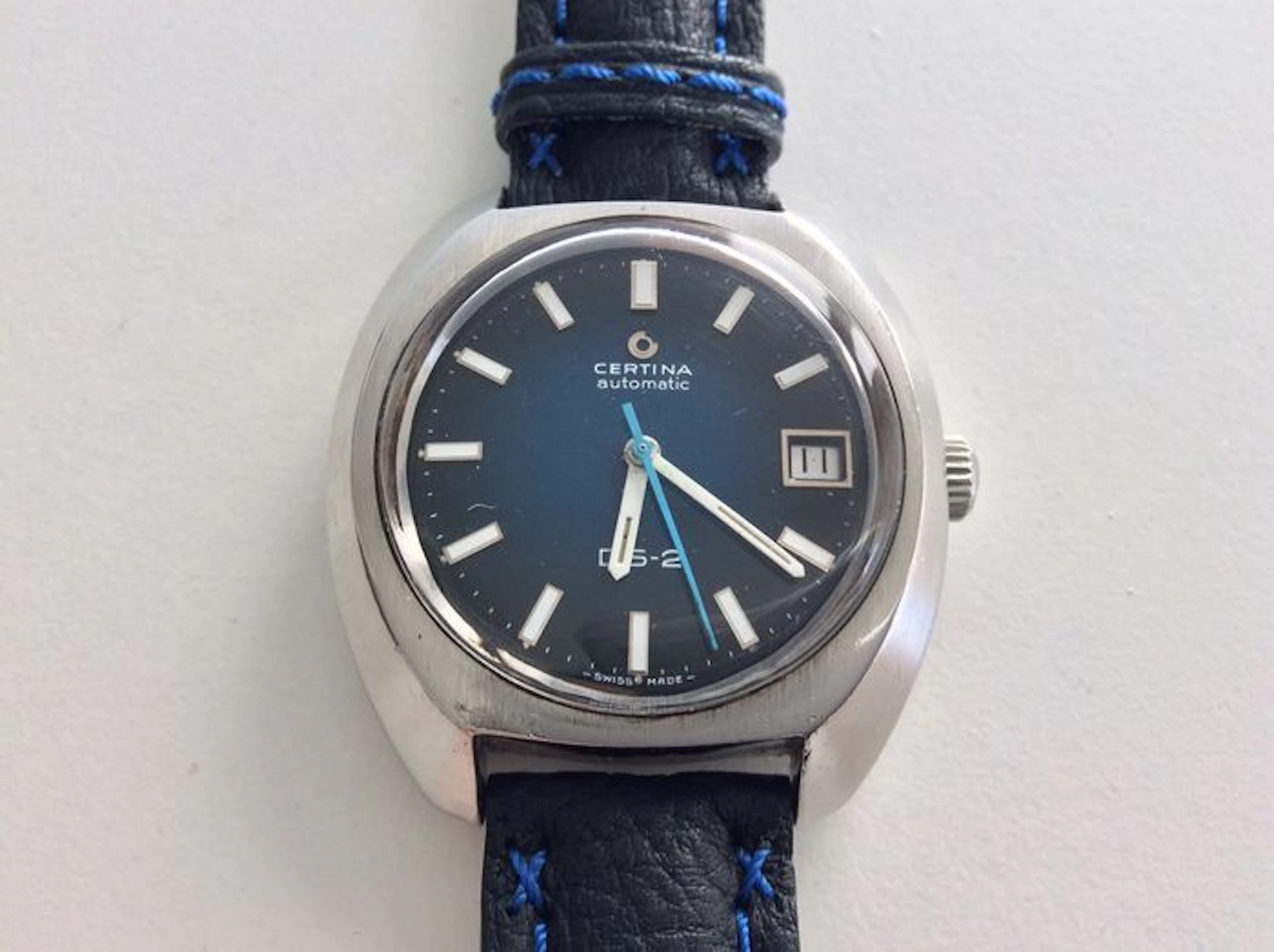 Certina DS-2 – Rare turtle-back men's watch – 1970s