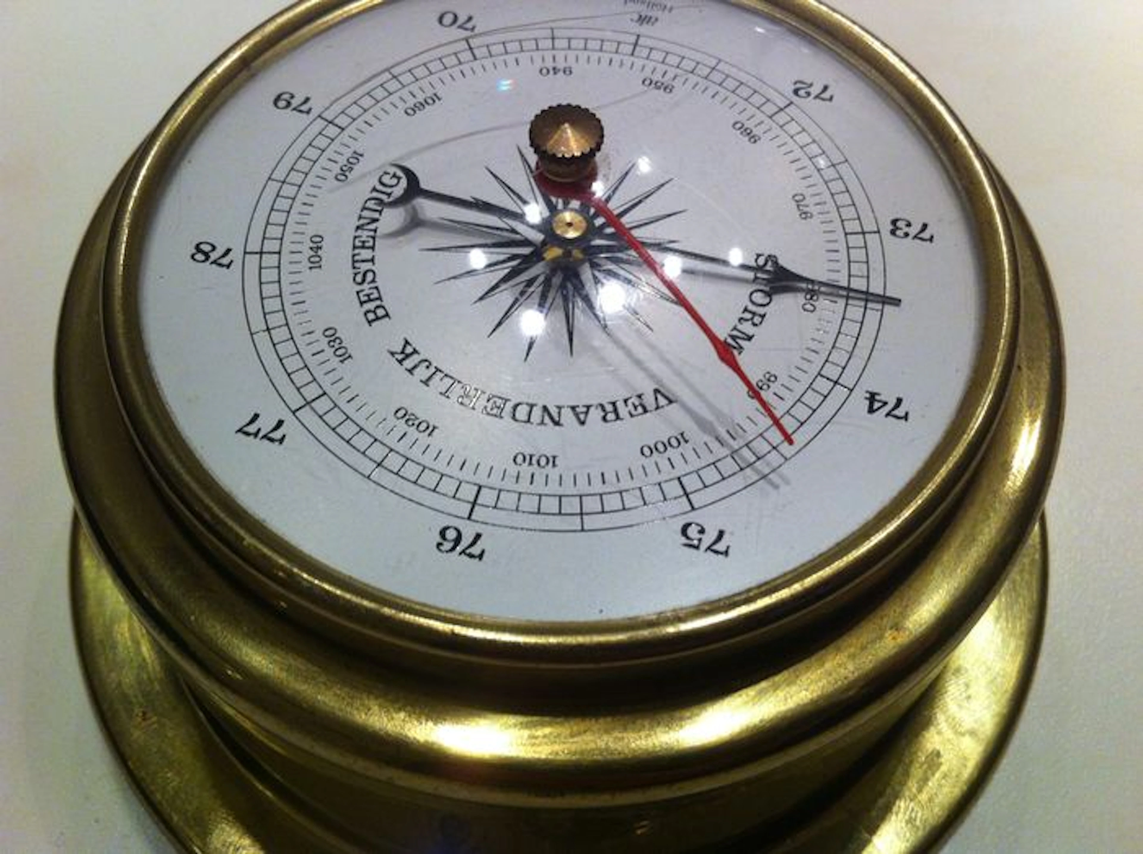 Brass ship's barometer ''ATC Holland''