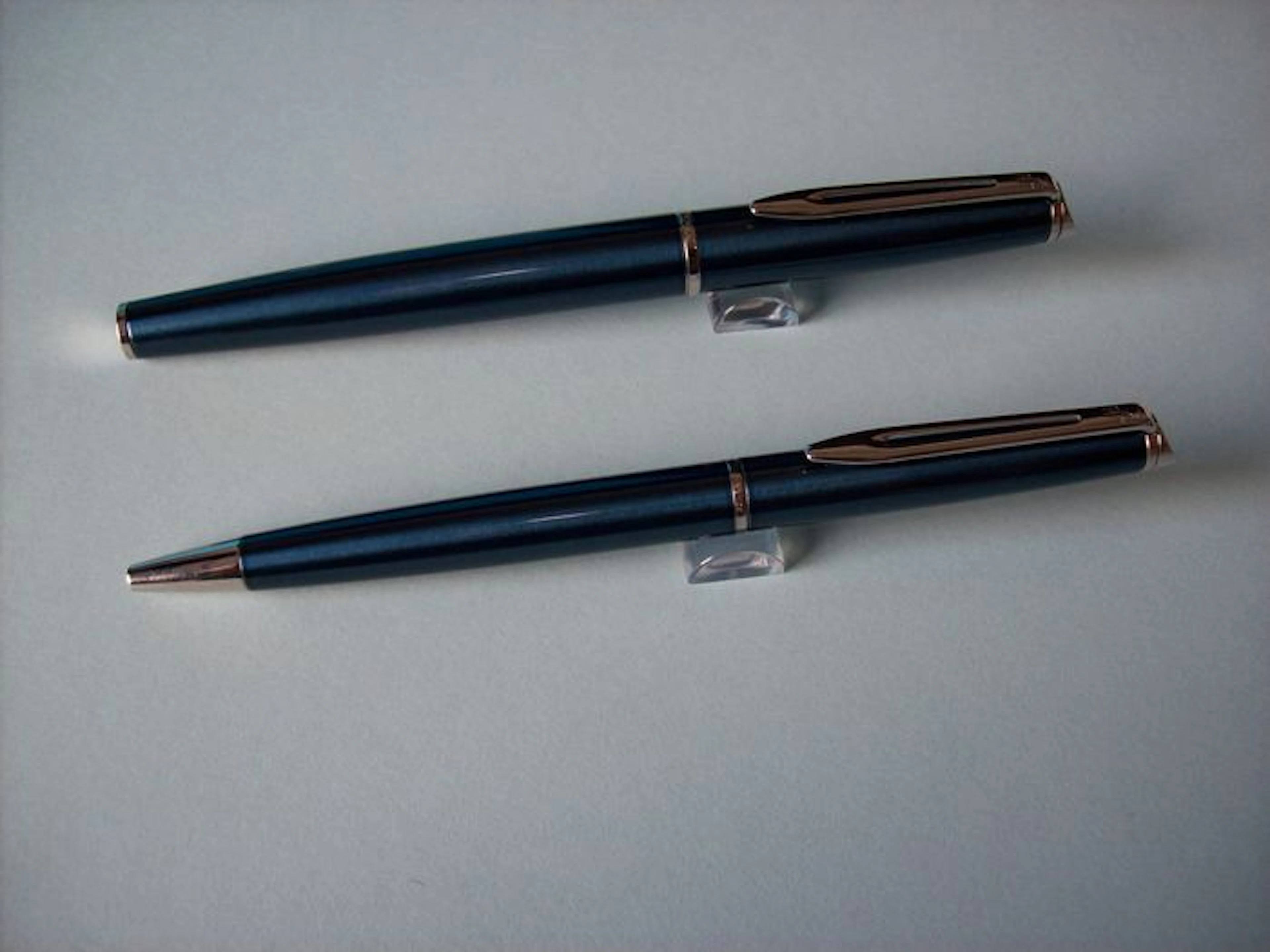 Waterman Hemisphere Metallic Blue CT Fountain pen and Ballpoint pen set