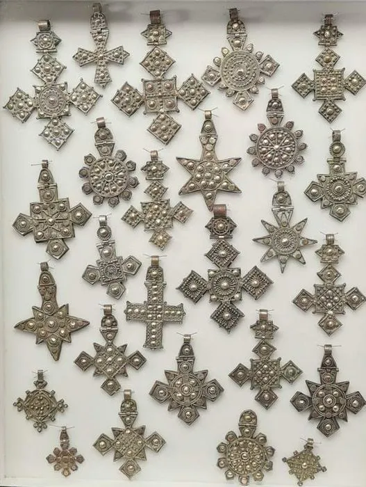 Croix copte éthiopienne (26) - Argent à faible teneur, Métal - Éthiopie ...