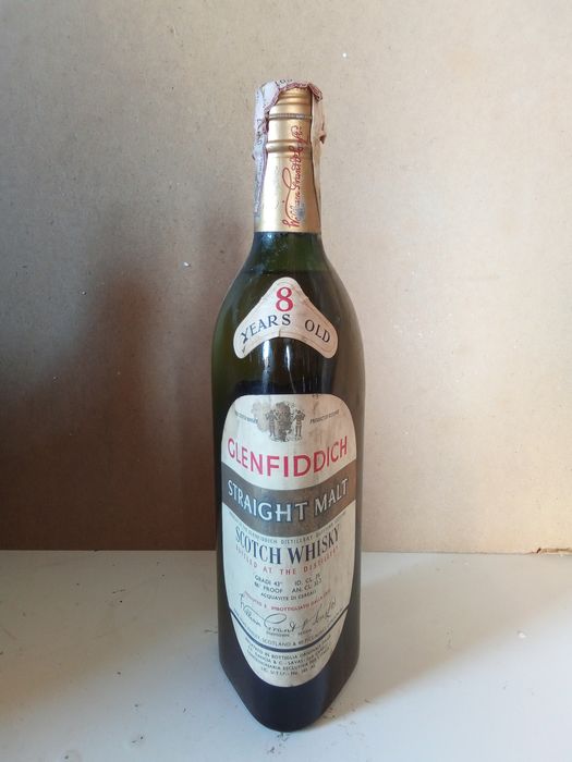 Glenfiddich 8 Years Old Straight Malt - Original Bottling - B. 1960s ...