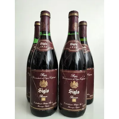 1986 Bodegas Age, Siglo - La Rioja Reserva - 4 Botellas (0,75 L) | Barnebys