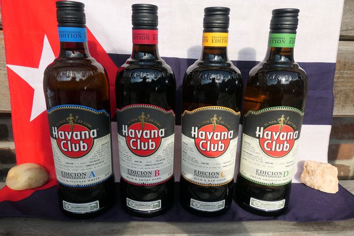 Havana Club - Edicion Profesional A & B & C & D - 70 Cl - 4 Flaschen ...