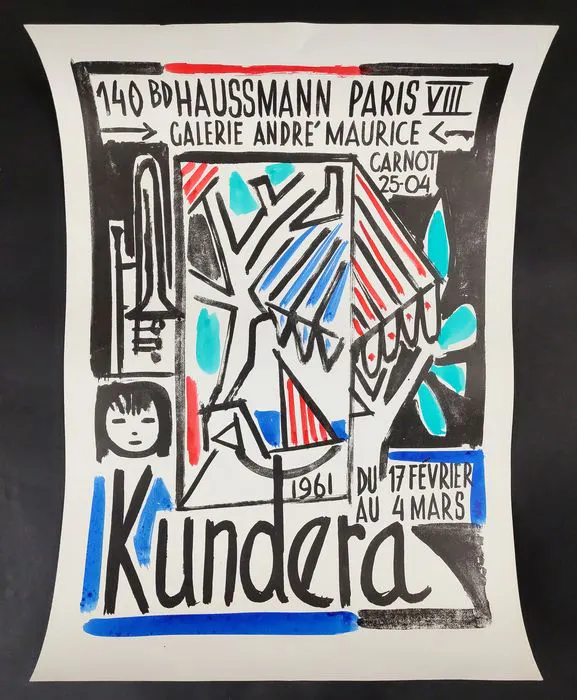 Affiche Originale GINA PELLON - Exposition Galerie De L'Arcade Paris 1990 - Rare