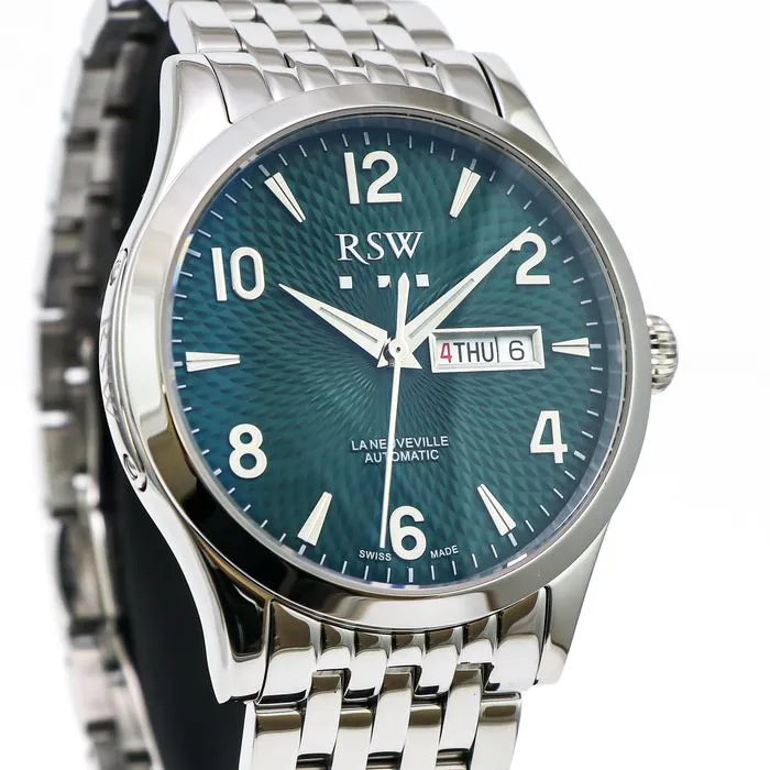 Montre Suisse RSW La Neuveville RSWA148-GG-4 - Mécanique Automatique, Boîtier Or 42mm - Neuf Avec Boîte