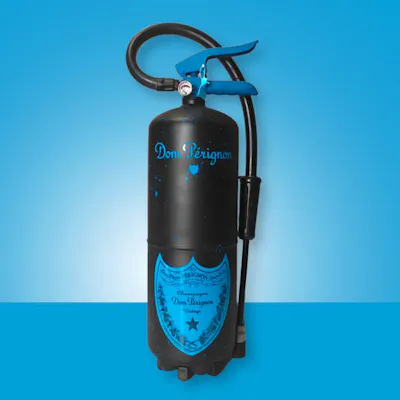 José de Pazos (1976) - Extintor Dom Perignon Splash Blue | Barnebys dom perignon 1976