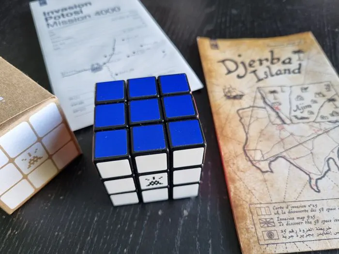 Invader (1969) - Rubik's cube x Invader - Invasion map of... | Barnebys