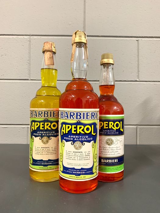 Barbieri - Aperol - B. Anni ‘70, Anni ‘80 - 1,0 Litri, 75cl - 3 ...