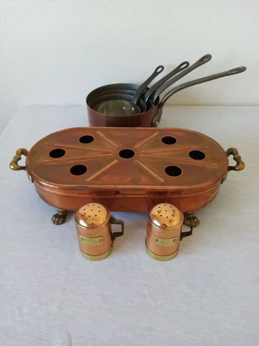 Eponge Grattoir En Cuivre - Lot De 6 - Pour Nettoyer Poêles, Casseroles, Plaques - N'enlève Pas Le Revêtement