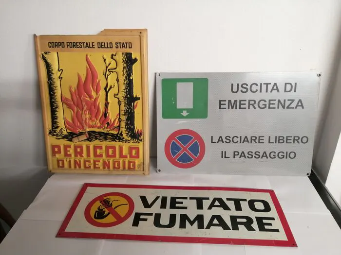 Cartello antincendio – Scala antincendio – Alluminio