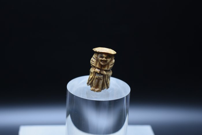 Netsuke - Stag Antler - Sennin - Japan - 19th Century (Edo Period ...