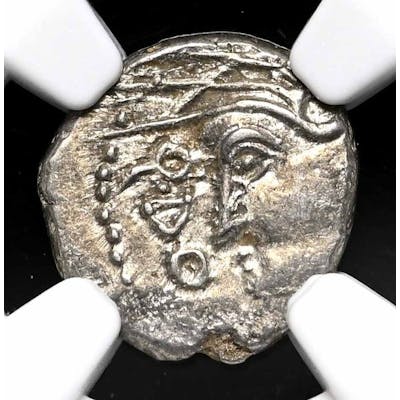 Celts, Sequani. AR Quinarius, Circa 100-50 BC, NGC Choice VF
