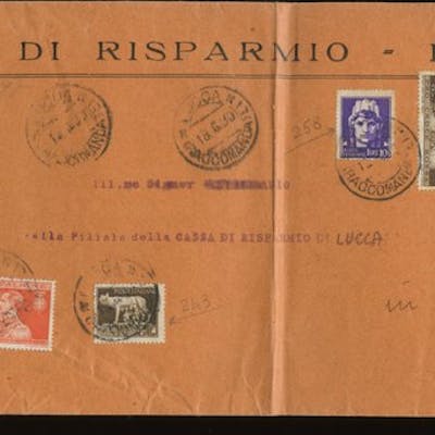 Italia Regno 1929 - Raccomandata da Lucca per Viareggio...