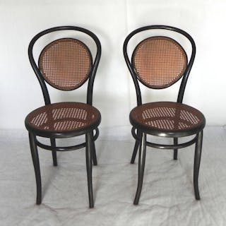 J.&J. Kohn - Chair (2) - After Thonet Chair Nº215 - Beech