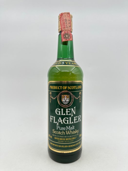 Glen Flagler 5 Years Old - Pure Malt - Inver House - B. 1980s - 750ml ...