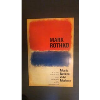 Mark Rothko - Affiche original musée National d’art...