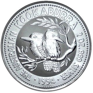 Australia. 2 Dollars 1994 "Australian Kookaburra", 2 Oz (.999)