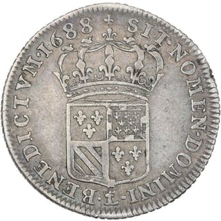 Frankrike. Louis XIV (1643-1715). 1/8 Écu de Flandre 1688-L, Lille