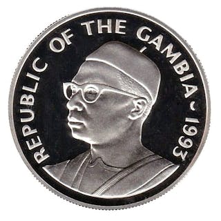 Gambia. 20 Dalasis 1993 "40th Anniversary of Coronation...