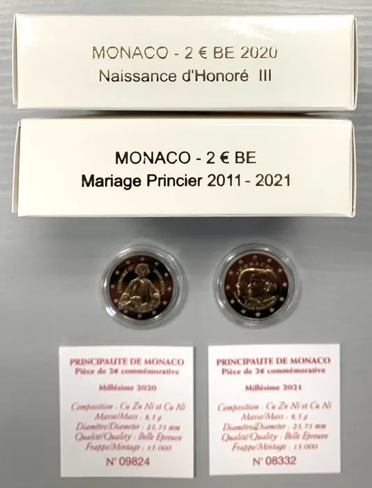 MONACO - 2 € Euro circulation coin 2017 UNCIRCULATED COIN