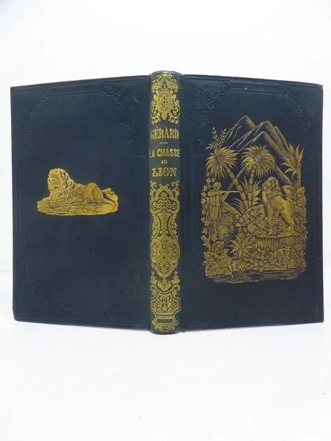 Livre Ancien : 'La Chasse Au Lion' Par Jules Gérard - Illustrations Gustave Doré - Édition Originale 1855