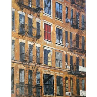 Antonio Palmieri (1946) - Soho - New York, façade de lofts d'artistes