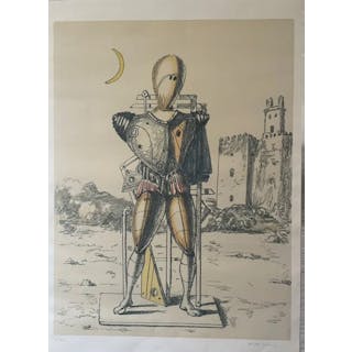 Giorgio De Chirico (1888-1978) - Il Trovatore con la luna